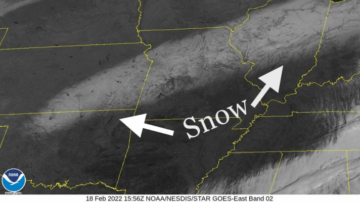 Latest Chicago Snowfall Seen from GOES East Satellite