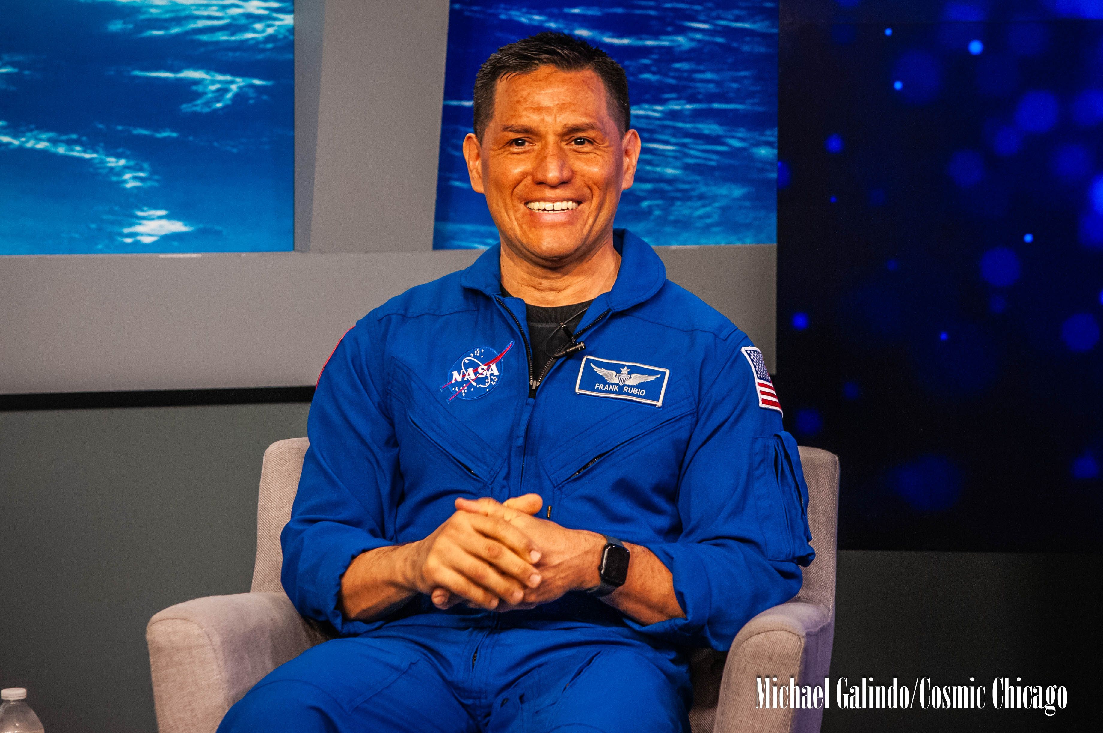 Photos: Frank Rubio Post Mission Briefing